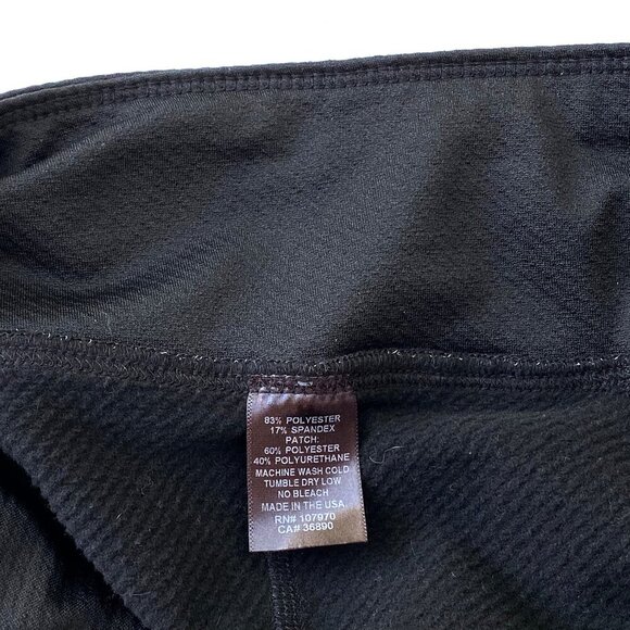 Kerrits Womens Black Fleece Lite Knee Patch Riding Tights Size S Breeches Warm - Picture 9 of 15